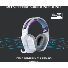 Logitech G G733 LIGHTSPEED Wireless RGB Gaming Headset Trådløs Høretelefoner Hvid